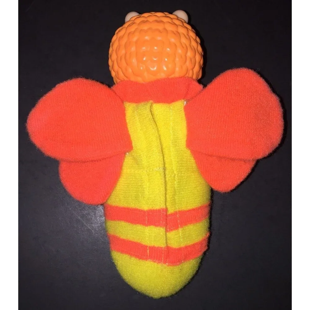Vintage 1991 SOMA Glo Friend Bumble Bee Bug Butterfly Glow Toy 6.5